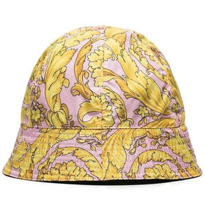 NWT Versace Women's Barocco Print Bucket Hat Size 58 (MSRP $625)